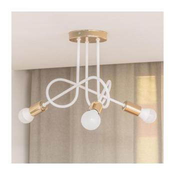 Ráépíthető csillár OXFORD 3xE27/15W/230V arany/fehér W-2016/3 WT+GO kép