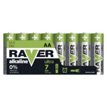 RAVER Alkáli elem AA 8db/fólia, 1,5V, B79218 kép