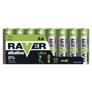 RAVER Alkáli elem AA 8db/fólia kép