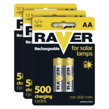 RAVER SOLAR NiMH akkumulátor HR6 (AA) 6db/bliszter kép