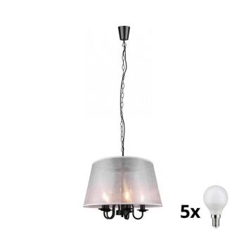 Reality - LED láncos csillár CIMA 5xE14/40W/230V szürke R31035032 kép