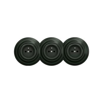 Reblig - Háromfoglalatos retro fali konnektor kerettel 230V zöld RG0063+2xRG0062+3xRG0060
