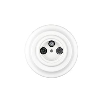 Reblig - Porcelán retro TV/SAT-W aljzat kerettel, fehér RGTV-W kép