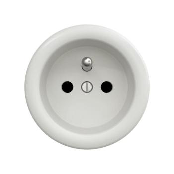 Reblig - Retro fali dugalj keret nélkül, 230V,kerámiafehér K/ZF kép