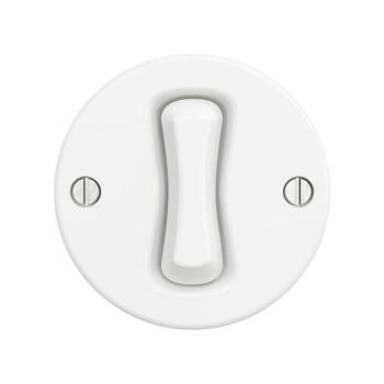Reblig - Retro keresztkapcsoló keret nélkül, 7-es, hófehér W/V1/7 kép