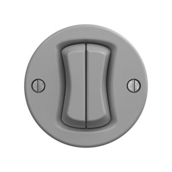 Reblig - Retro keret nélküli dupla nyomógomb, szürke S/V2/TL2 kép