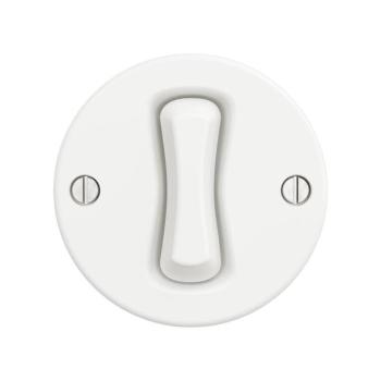 Reblig - Retro keret nélküli gomb, hófehér W/V1/TL1 kép
