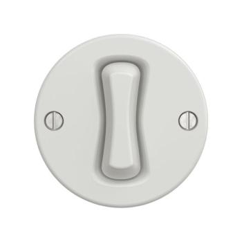 Reblig - Retro lépcsőházi kapcsoló, keret nélküli, 6-os, kerámiafehér K/V1/6 kép