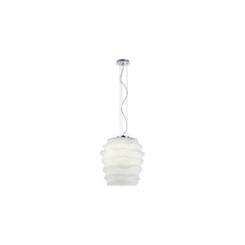 Redo 01-1142 - MAGMA kábelre szerelt függőlámpa 1xE27/42W/230V, Ø 38 cm, fényes króm/fehér 01-1142 kép
