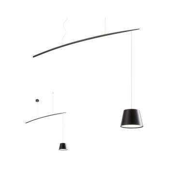 Redo 01-1498 - LED Csillár zsinóron LOLLI LED/6W/230V fekete 01-1498 kép