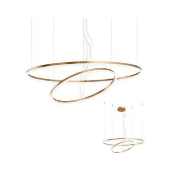 Redo 01-1721 - LED Csillár zsinóron ORBIT LED/42W + LED/66W/230V bronz 01-1721 kép