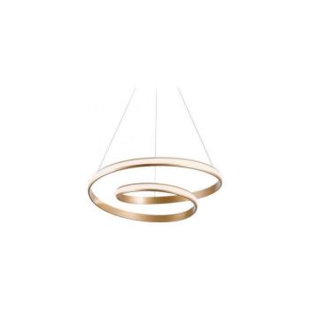 Redo 01-1889 - LED dimmelhető függőlámpa kábelen TORSION LED/29W/230V átm. 55 cm bronz 01-1889 kép