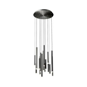 Redo 01-2060 - LED Csillár zsinóron MADISON 16xLED/4W/230V fekete 01-2060 kép