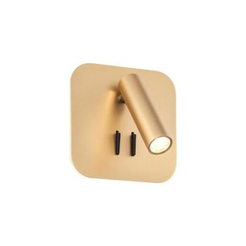 Redo 01-2977 - LED fali lámpatest QUDA LED/6W/230V + LED/3W CRI 90 arany 01-2977 kép