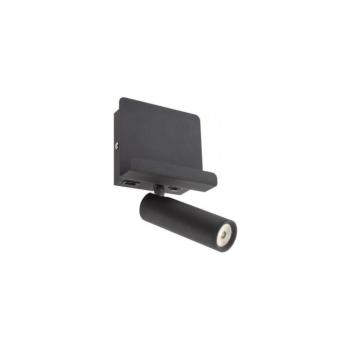 Redo 01-3084 - LED Fali spotlámpa PANEL LED/3,5W/230V USB fekete 01-3084 kép