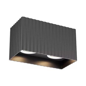 Redo 01-3412 - DELPHI irányítható spotlámpa 2xGU10/7W/230V 16,1x8,1 cm fekete 01-3412 kép