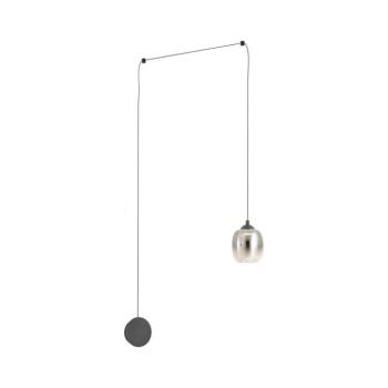 Redo 01-3484 - LED fali lámpa KHADI LED/6W/230V CRI90 átmérő 12 cm fekete/füstszínű 01-3484 kép