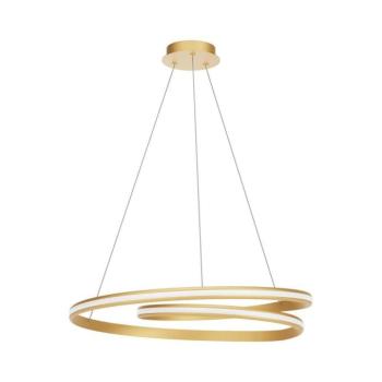 Redo 01-4364 - LED dimmelhető, kábellel függesztett TORSION csillár LED/60W/230V aranyszínű 01-4364 kép
