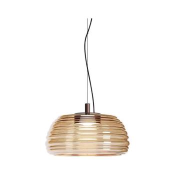 Redo 01-4540 - LED dimmelhető kábeles függeszték ONDULA LED/12W/230V bézs/füstszínű 01-4540 kép