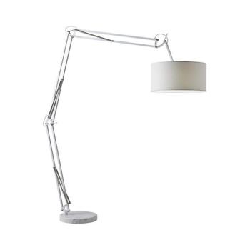 Redo 02-385 - Állólámpa AZAR 1xE27/42W/230V fehér/króm 02-385 kép