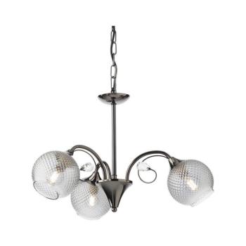 Redo 02-972 - Láncos csillár ASPERA 3xE14/28W/230V átm. 52 cm fekete 02-972 kép