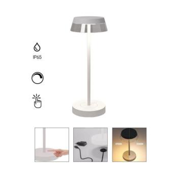 Redo 90306 - LED Dimmelhető asztali lámpa ILUNA LED/2,5W/5V 3000 mAh IP65 fehér 90306 kép