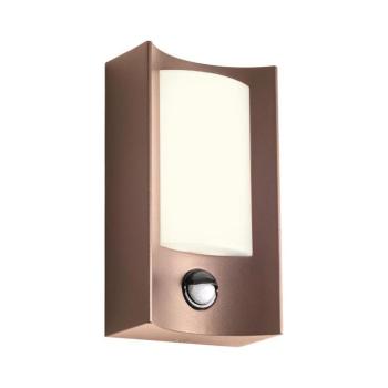 Redo 90487 - LED Kültéri fali lámpa érzékelővel WARP LED/8W/230V IP44 barna 90487 kép
