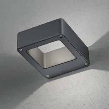 RENO LED kültéri falilámpa, antracit, szélesség 12 cm, fém, IP54