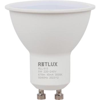 RETLUX RLL 613 GU10 bulb 5W WW D kép