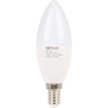 RETLUX RLL 630 C37 E14 candle 8W CW D kép