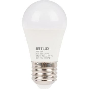 RETLUX RLL 638 G45 E27 miniG 6W WW D kép