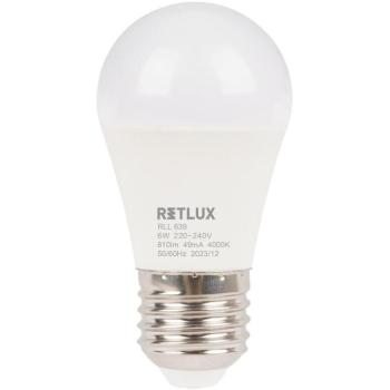 RETLUX RLL 639 G45 E27 miniG 6W CW D kép