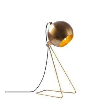 Rézszínű asztali lámpa fém búrával (magasság 45 cm) Oala – Opviq lights