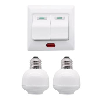 RF REMOTE CONTROL SWITCH TWO CHANNELS +2XE27 kép