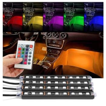 RGB LED lábtér világítás autóba – távirányítós (BBL) kép