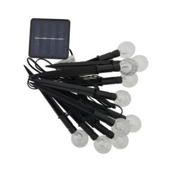 RGB LED napelemes lámpa 10xLED/1,2V 300 mAh IP44 fekete 034 0001075 kép