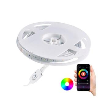 RGB LED Szabályozható kültéri szalag Wi-fi LED/8W IP65 2 m Tuya 313898 kép