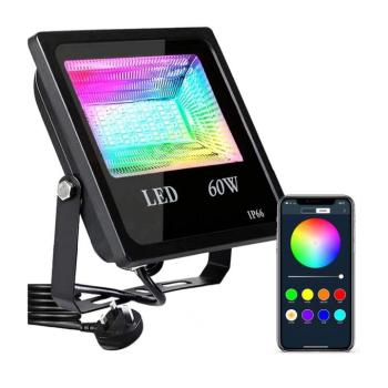 RGB színes telefonról irányítható LED reflektor/Party reflektor – 60W (BBV) kép