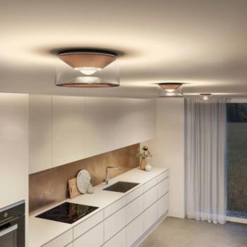 Ribag Vior LED mennyezeti lámpa rózsa arany 40° 2,700K kép