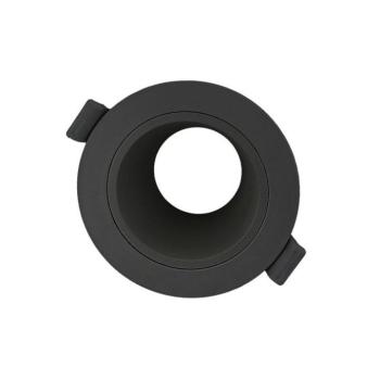 RIKO-13 GU10 kör alakú süllyesztett mini downlight lámpatest Φ75mm kivágás fekete 2013230 VITO kép