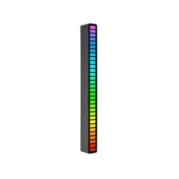 Ritmusra világító RGB LED kijelző – Fekete kép