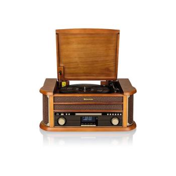 Roadstar HIF-1993D+BT-Hi-Fi DAB/DAB+-támogatással, lemezjátszóval, CD-vel és kazettás magnóval. 80 W/230 V + távirányító HIF-1993D+BT