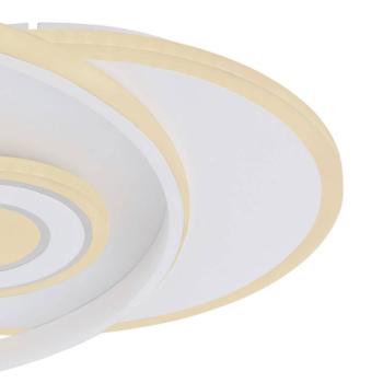 Roderick LED mennyezeti lámpa, fehér, hossza 54 cm, akril, CCT kép