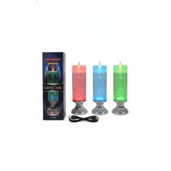Romantic Candle – Színváltós LED-es Dekorációs Gyertya kép