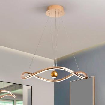 Romina intelligens LED függő lámpa, Ø 78 cm, arany színű fém CCT kép