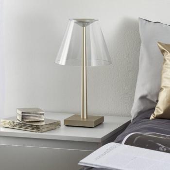 Rotaliana Dina+ T1 LED tölthető asztali világítás, bronz kép