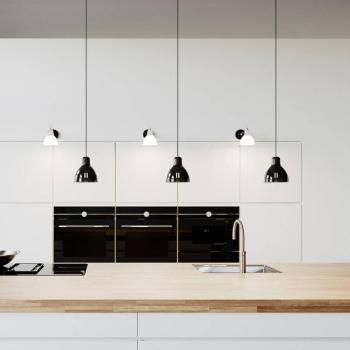Rotaliana Luxy H5 Glam lógó lámpa, fekete/füstös kép