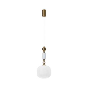 ROYAL zsinóros csillár 1xE27/15W/230V arany/fehér LM-1.309