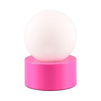 Rózsaszín asztali lámpa üveg búrával (magasság 17 cm) Countess – Reality kép