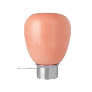 Rózsaszín-fényes ezüstszínű üveg asztali lámpa (magasság 34 cm) Balloon – Ellos Home kép